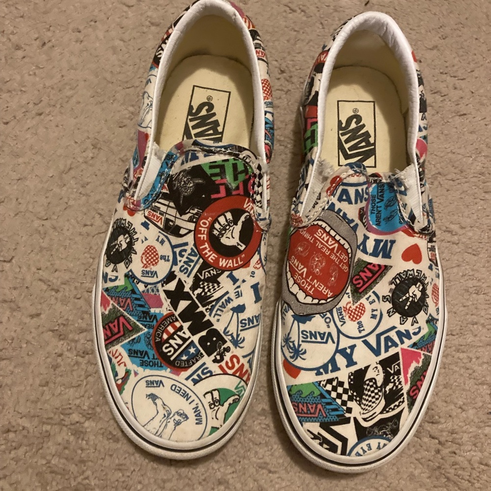 Womens size 8 vans classic slip ons